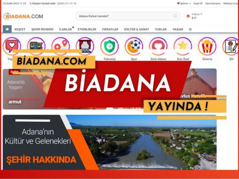 Adana Şehir Portalı Yayına Girdi!